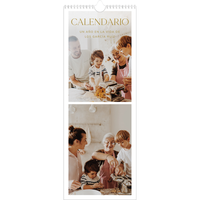 Calendario de cocina  — Texto dorado grande [portada]