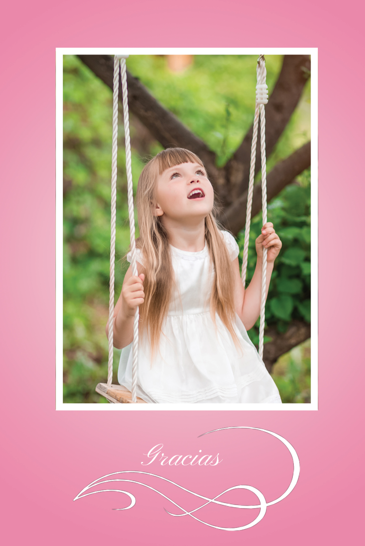 Tarjetas de agradecimiento — Rosa amor