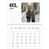 Calendario personalizado doble A4 — Serif y momentos [Marzo]