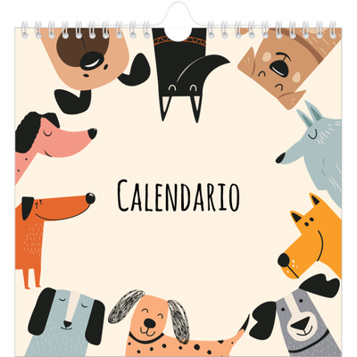 Calendarios Cuadrados — Perros y garabatos [portada]
