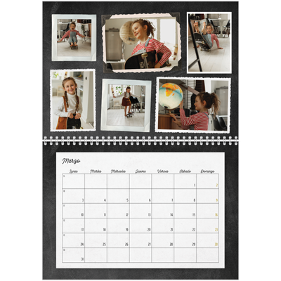 Calendario personalizado doble A4 — Colección de fotos [Marzo]