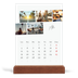 Calendario de mesa con base de madera - vertical  — Descanso de la ciudad [Abril]