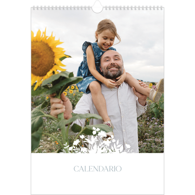 Calendarios A3 — Motivo floral [portada]