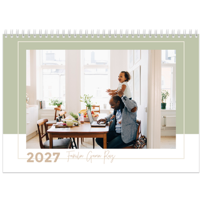 Calendario personalizado doble A4 — Marcos de la tierra [portada]