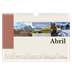 Calendario A4 horizontal — Lugares del mundo [Abril]