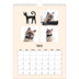 Calendario personalizado A4 — Gatos y garabatos [Febrero]